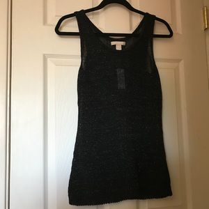 Banana republic black and gold tank